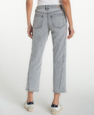Petite Kennedy Mid Rise Straight Jeans