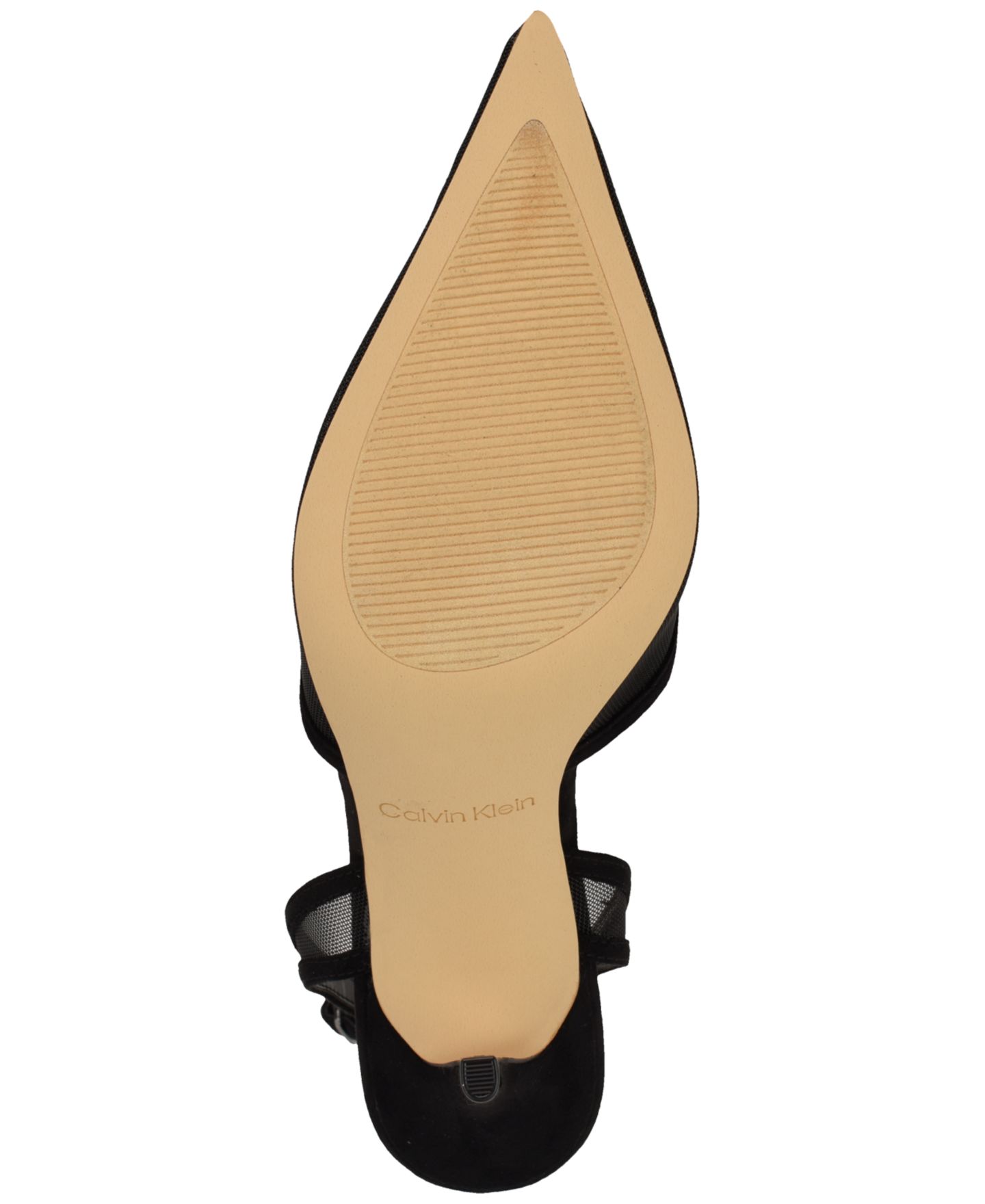 Женские туфли Calvin Klein Ozala Mesh Ankle Strap Stiletto Pumps, цвет: Чёрный сетчатый — фото 5