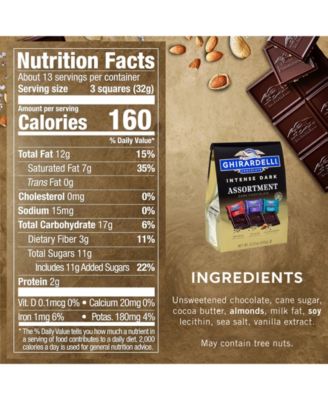 Premium Assortment Chocolate Squares Intense Dark Chocolate Premium Collection, 2 Pack