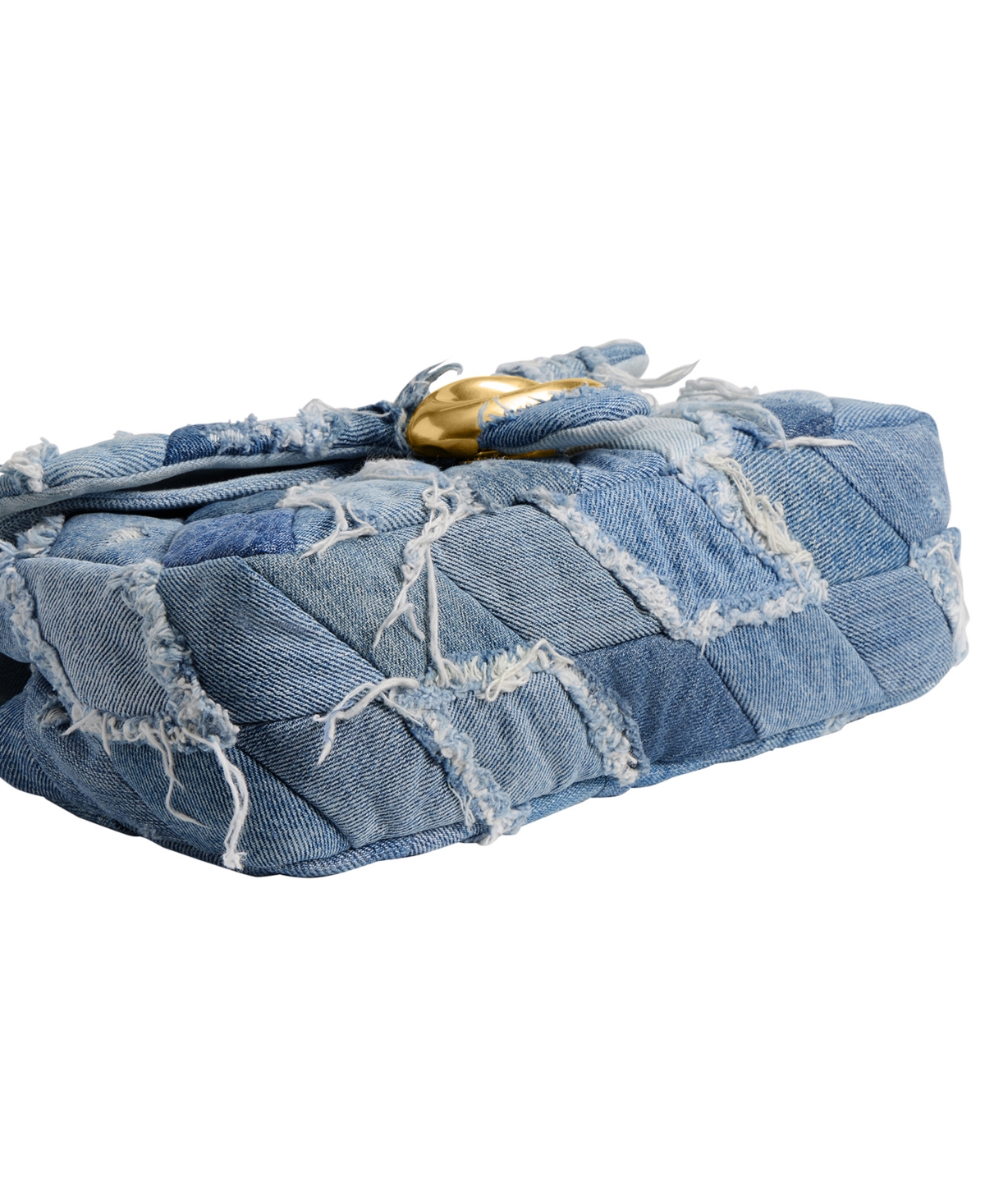 Coach Soft Quilted Denim Patchwork Tabby Small Shoulder Bag