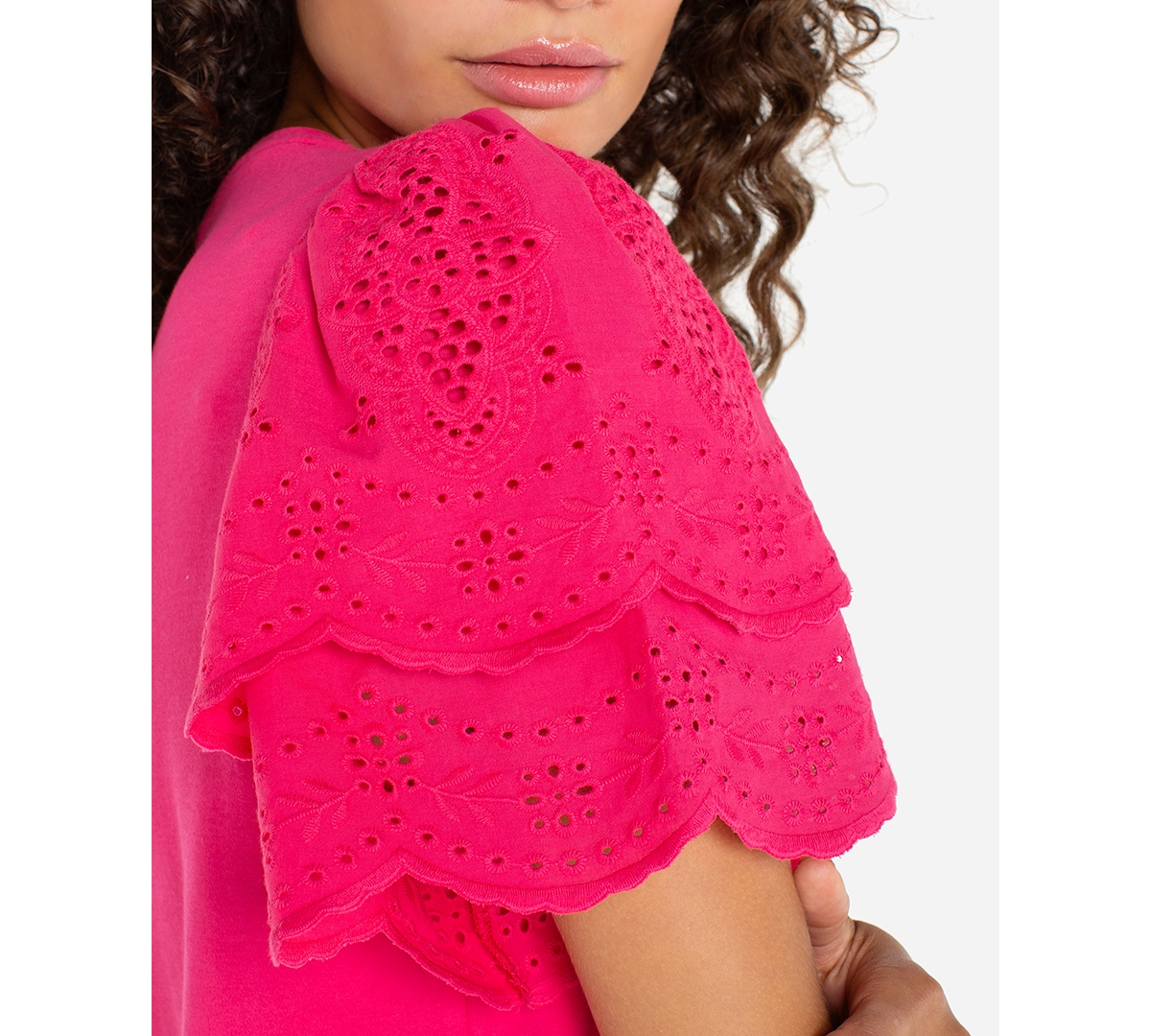 Liverpool Los Angeles Women's Crewneck Knit-To-Woven T-Shirt