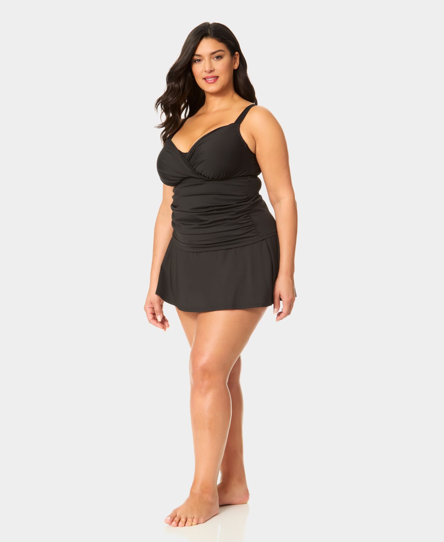 Plus Size Banded Swim Skirt