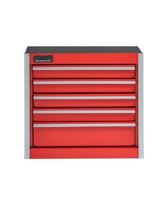 Metal Tool Box, 8.6", Portable 5-Drawer Tool Chest, EVA Liners, PP Feet, Ball-Bearing Slides, Powder-Coat