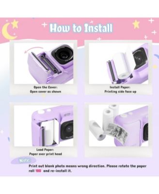 Kids Instant Print Camera Paper, 3 thermal refill rolls. Compatible with Funshot 20, 2.2"x26ft per roll, BPA-free for toddler cameras