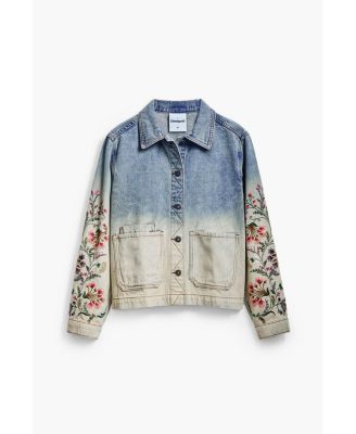 Women's Floral denim jacket