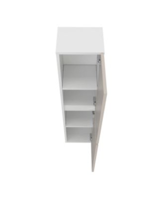 Burgaw Bathroom Cabinet, 2 Doors, 4 Shelves