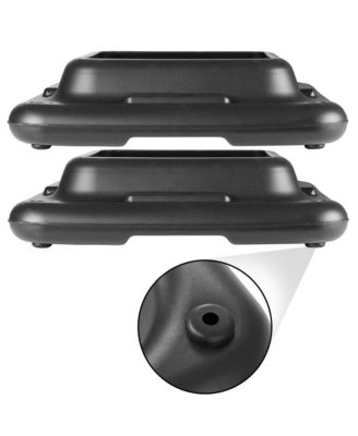 Aerobic Exercise Adjustable Step Platform Risers, 2 Pack - Black
