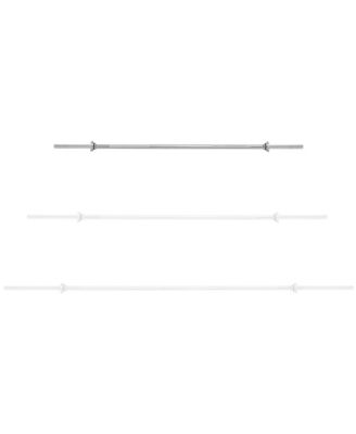 1" Standard Weightlifting Barbell, 5 FT Threaded Straight Bar with Star Collars