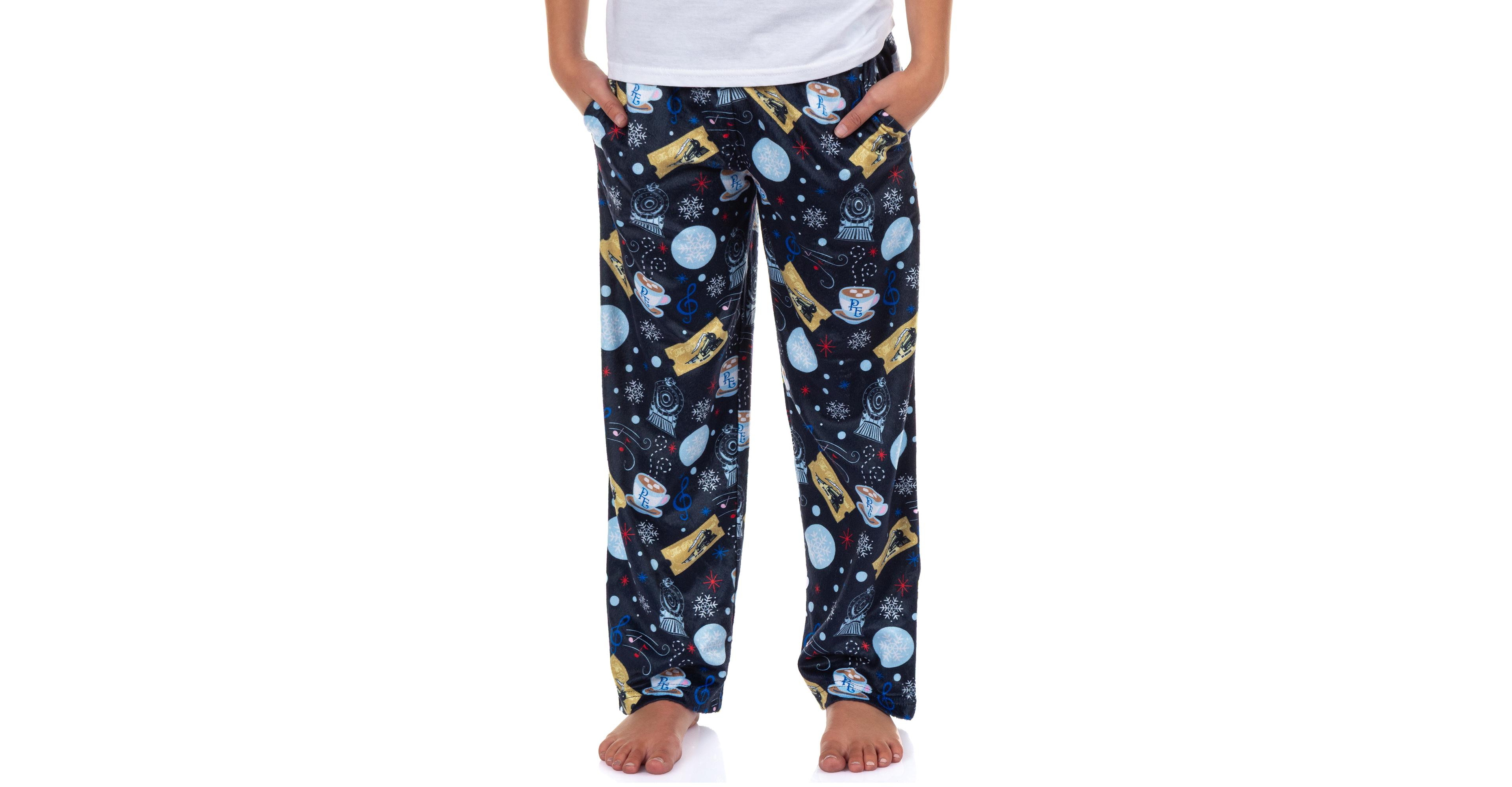 Polar Express The Pajama Pants Boys' Kids Hot Cocoa Golden Ticket Christmas Movie Loungewear