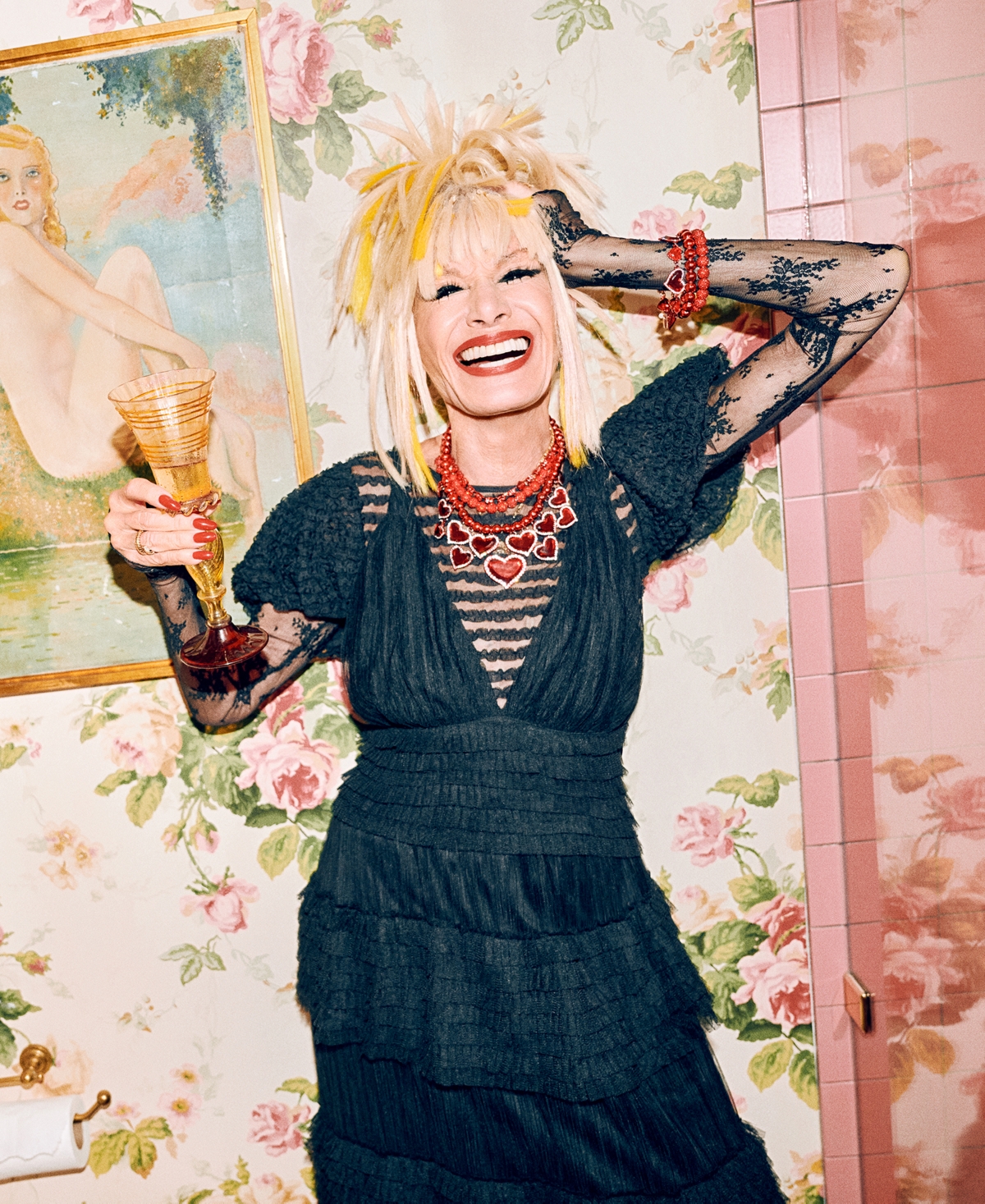 Betsey Johnson Faux Stone Love Spell Heart Multi Row Bracelet