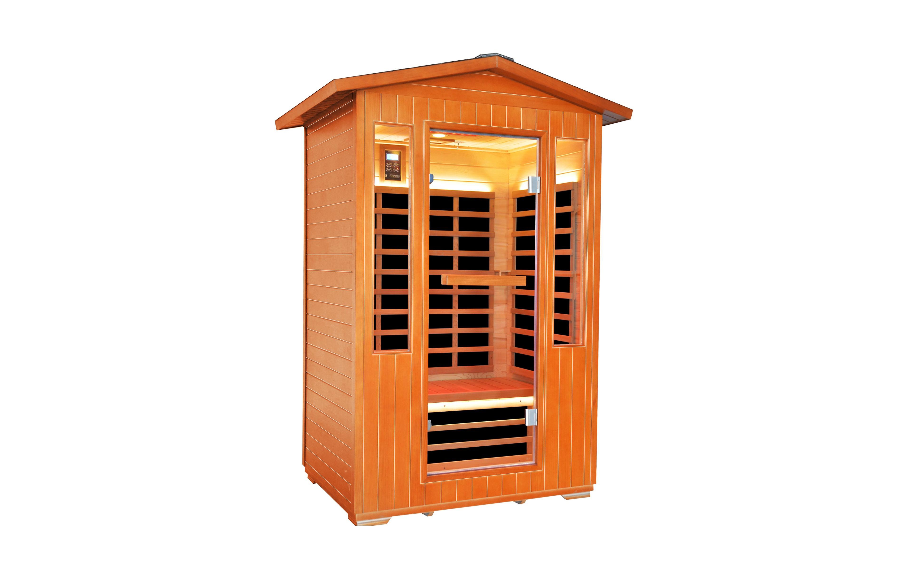 Mondawe Infrared Sauna Room with 8 Heaters, 2000W, Fir & Red Cedar