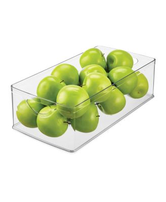 Plastic Kitchen Cabinet Storage Bins - Set of 4 - Clear