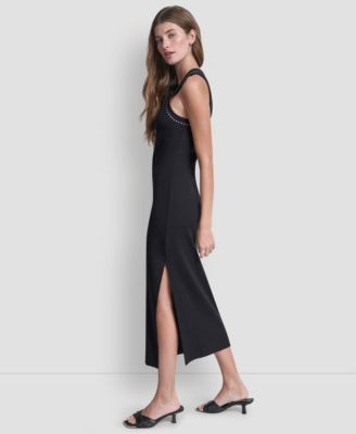 Women's Domestud Tank Crew Neck Pencil Midi Dress