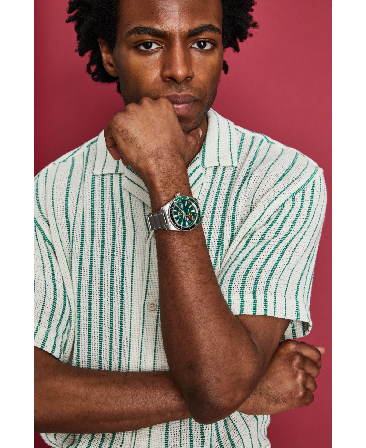 Citizen Eco-Drive Men's Disney Mickey Mouse Stainless Steel Bracelet Watch 43mm