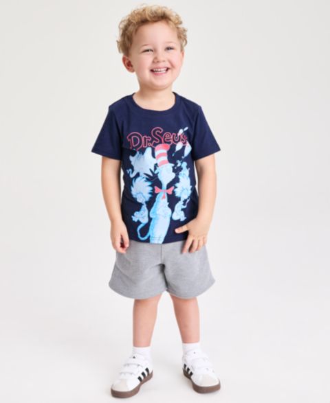 Футболка Epic Threads Dr. Seuss Cat In The Hat T-Shirt для мальчиков-малышей, цвет: Тёмно-синий