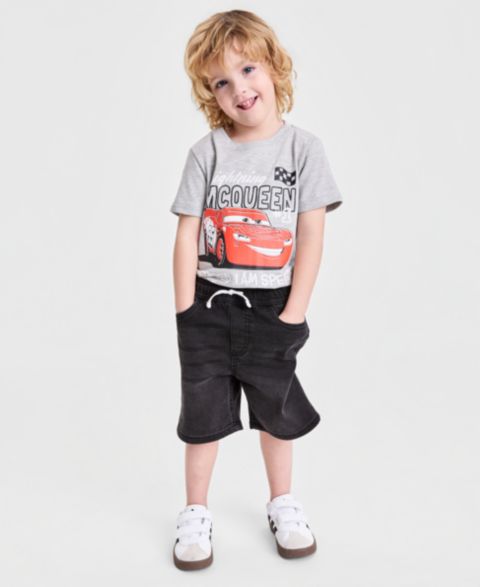 Футболка Epic Threads Lightning McQueen T-Shirt для мальчиков-малышей, цвет: Sterling Hthr