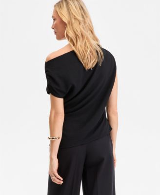 Women's Short Sleeve Asymmetric Blouse