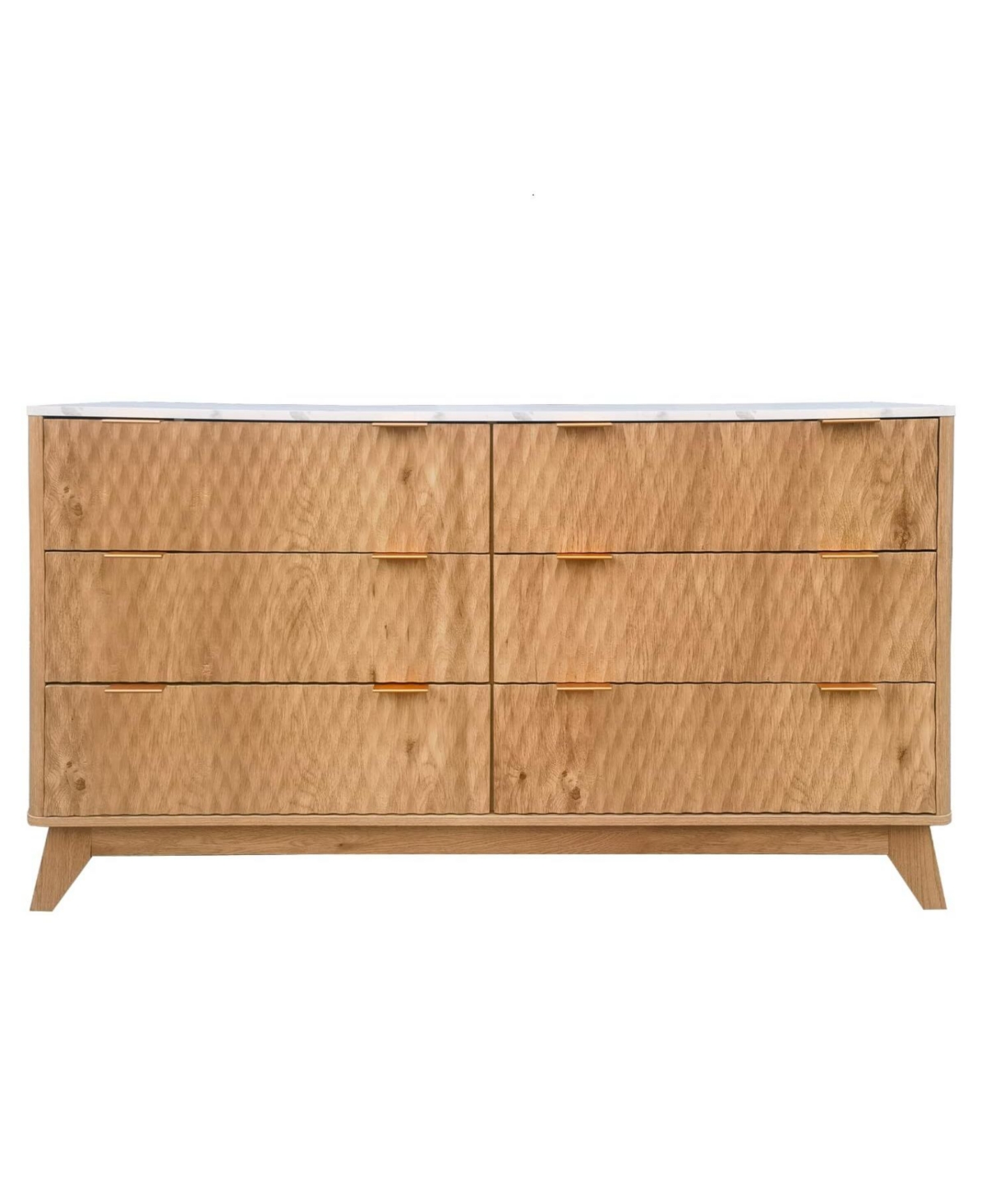 Gaomon Fluted Dresser for Bedroom, Modern 6 Drawer