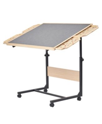 1500-Piece Puzzle Table with Legs 34"x25" Adjustable Height with Drawers