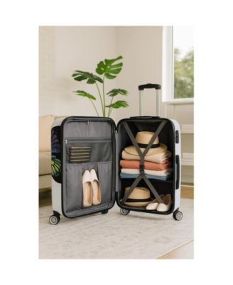 Butterfly 26-Inch Hardside Medium Checked Expandable Spinner Luggage