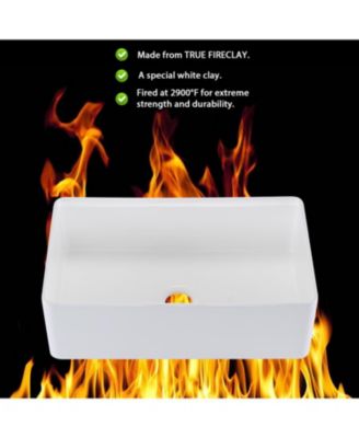 33x20 Inch Fireclay Workstation Farmhouse Kitchen Sink Single Bowl With Accessories Sound Dampening Heat Stain Scratch Rust Resistant