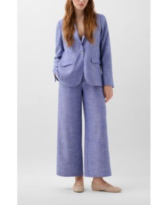 Women's Linen Studs Blazer