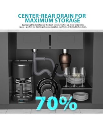 33x22x10inch Topmount Double Bowl Kitchen Sink 16 Gauge Stainless Steel Brushed Nickel