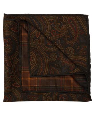 Men's Positano - Double Sided Silk Pocket Square for Men