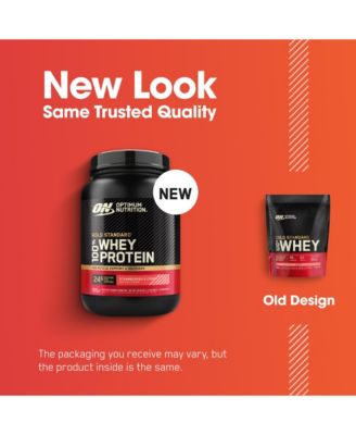 Gold Standard 100% Whey Protein Powder, Strawberries & Cream 1.5lb Tub