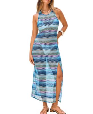 Women's Come & Get It Abstract Cover-Up Maxi Beach Dress