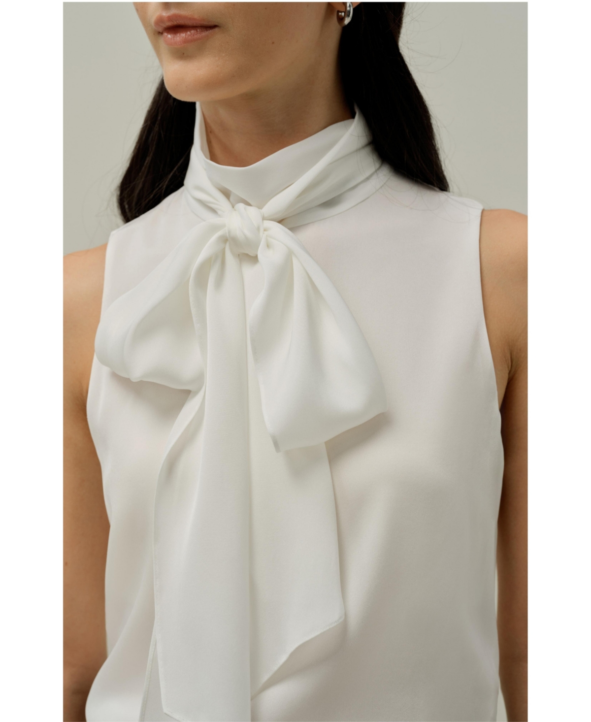 Lilysilk Women's Sleeveless Tie-Neck Silk Blouse