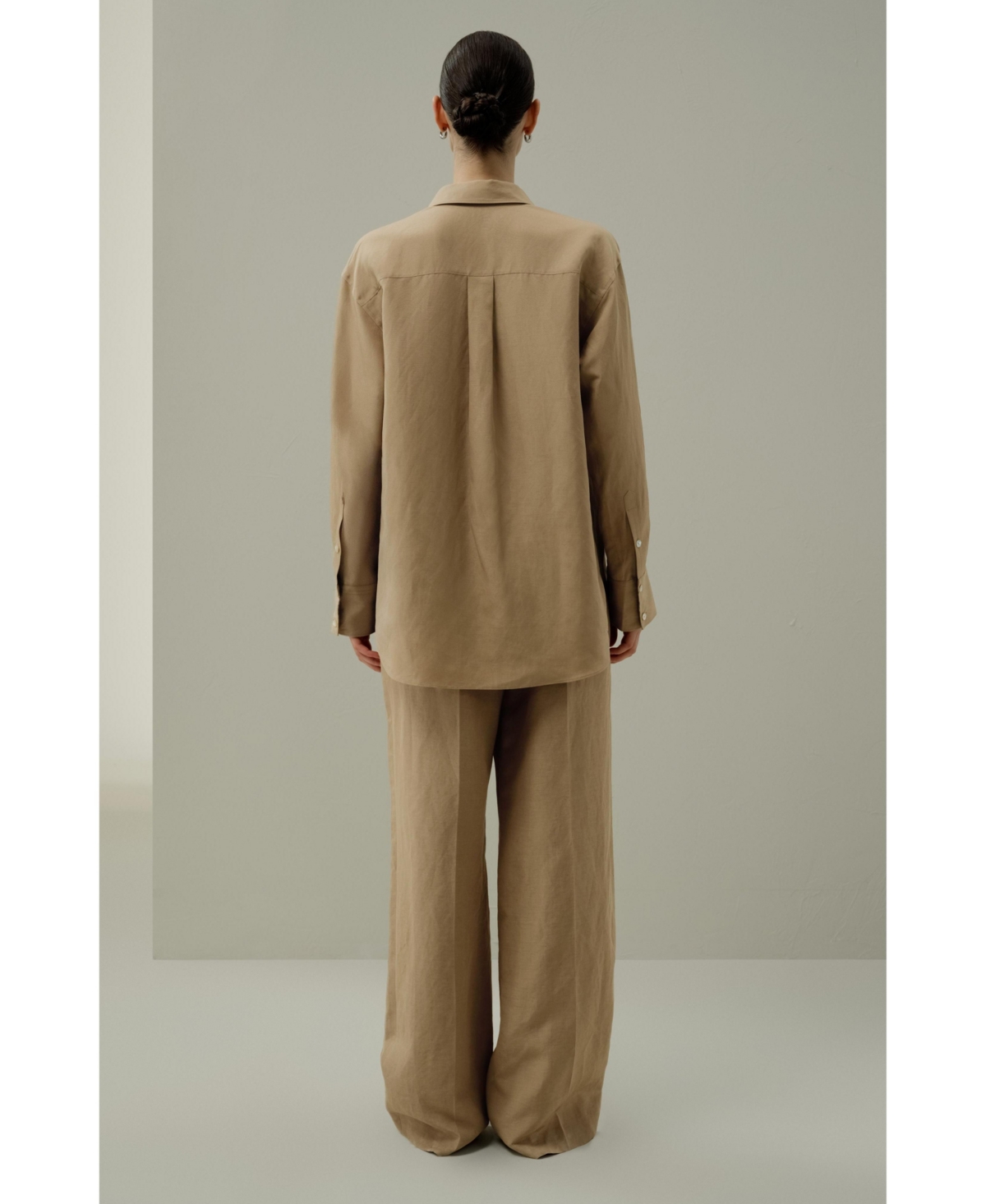 Lilysilk Women's Oversized Silk-Linen Blend Shirt