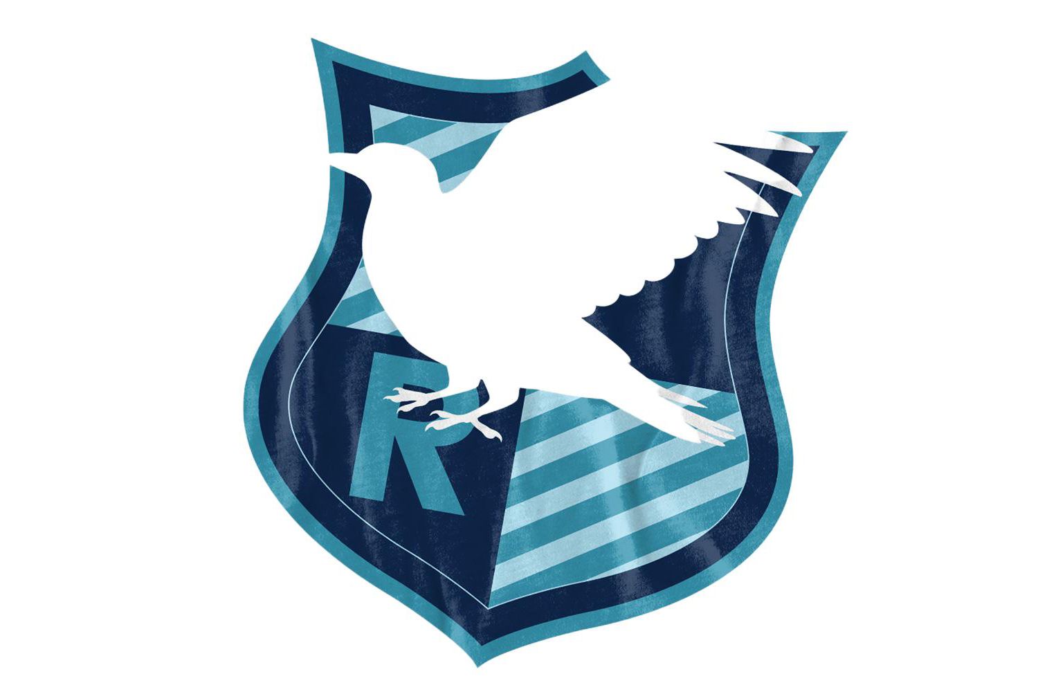 Men's Ravenclaw Silhouette Crest T Shirt