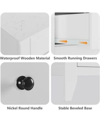 6 Drawer Dresser for Bedroom, Modern Wood Storage Cabinet for Living Room, Closet or Entryway