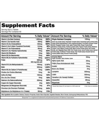 Advanced Daily Multivitamin for Men - Men's Multivitamin with Essential Minerals and Active Mens Vitamins for Energy