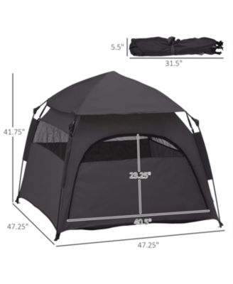 Tent with Carry Bag, for Beach in Dark Gray