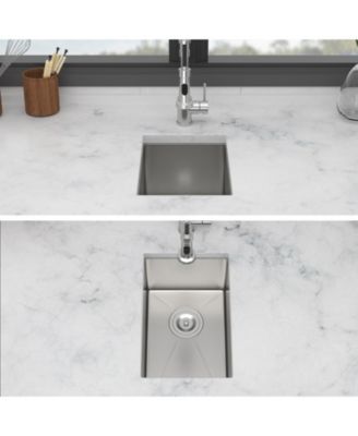 Undermount Kitchen Sink Single Bowl Stainless Steel 16 Gauge Deep Basin