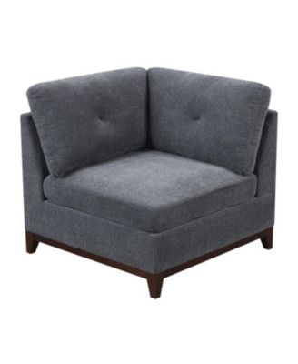 Modular Sectional 9 Piece Set in Chenille Fabric