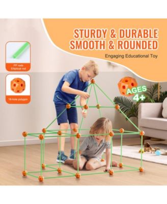 Fort Building Kit for Kids, 85PCS Glow in The Dark STEM Building Toys, Educational Gift for Old Boys & Girls