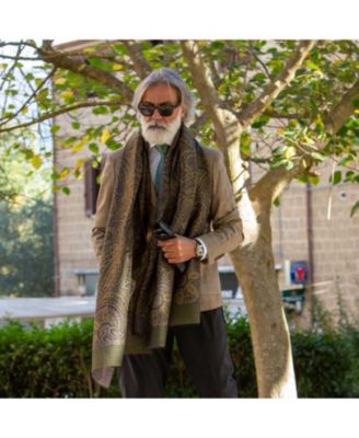 Men's Leone - Wool Silk Scarf for Men