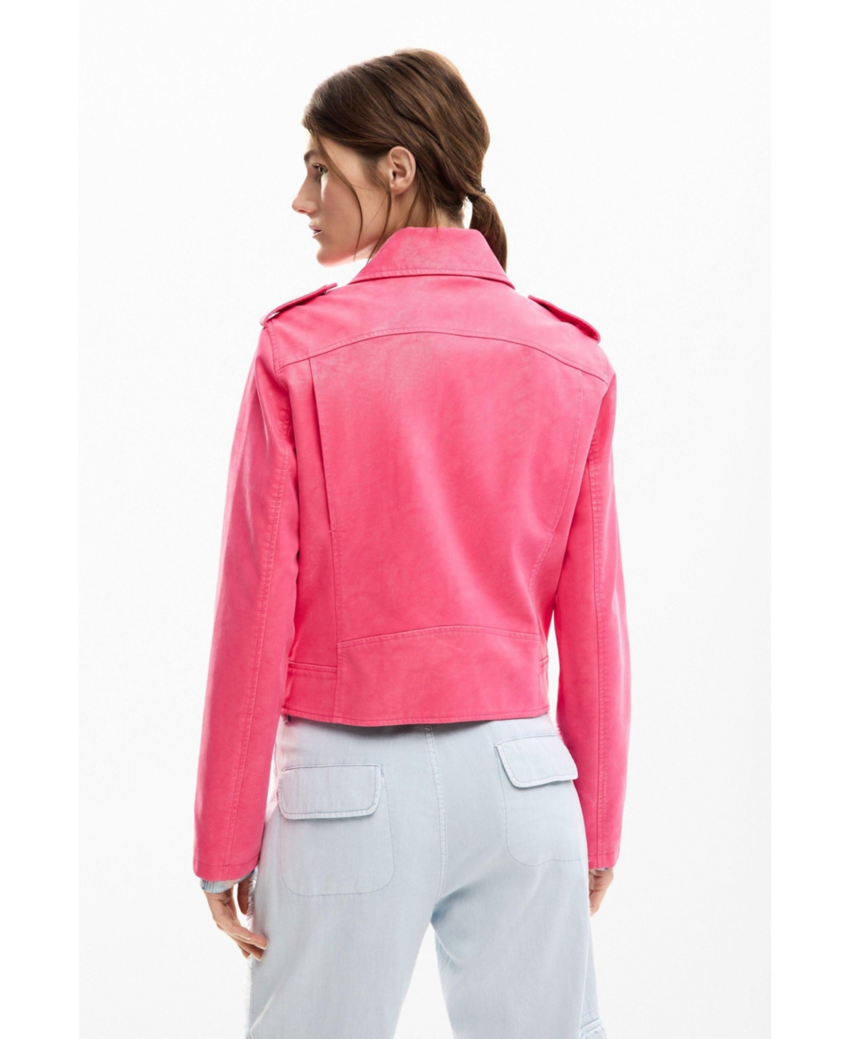 Desigual Women's Biker jacket with leather effect