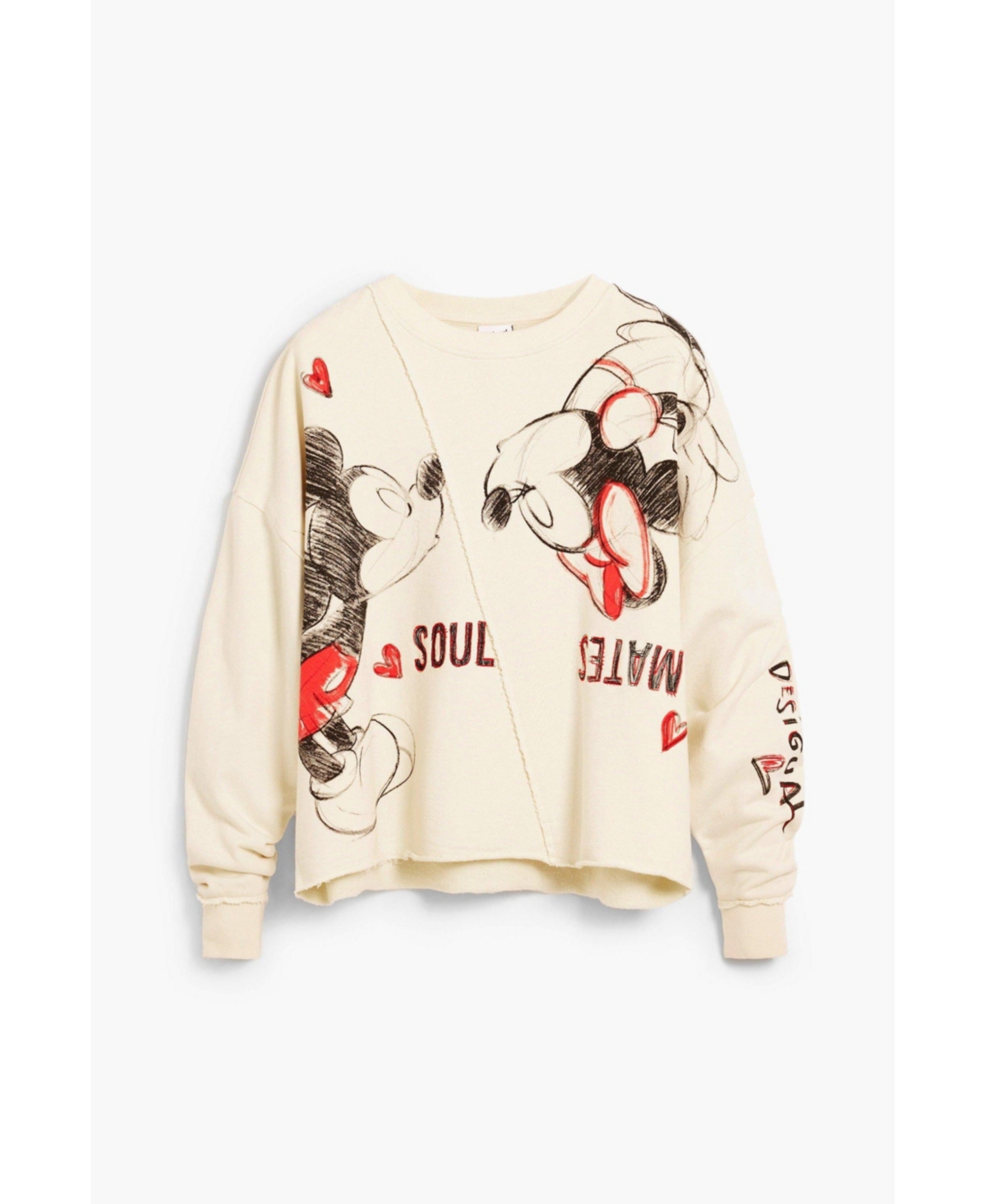 Desigual Women's Mickey and Minnie Mouse sweatshirt