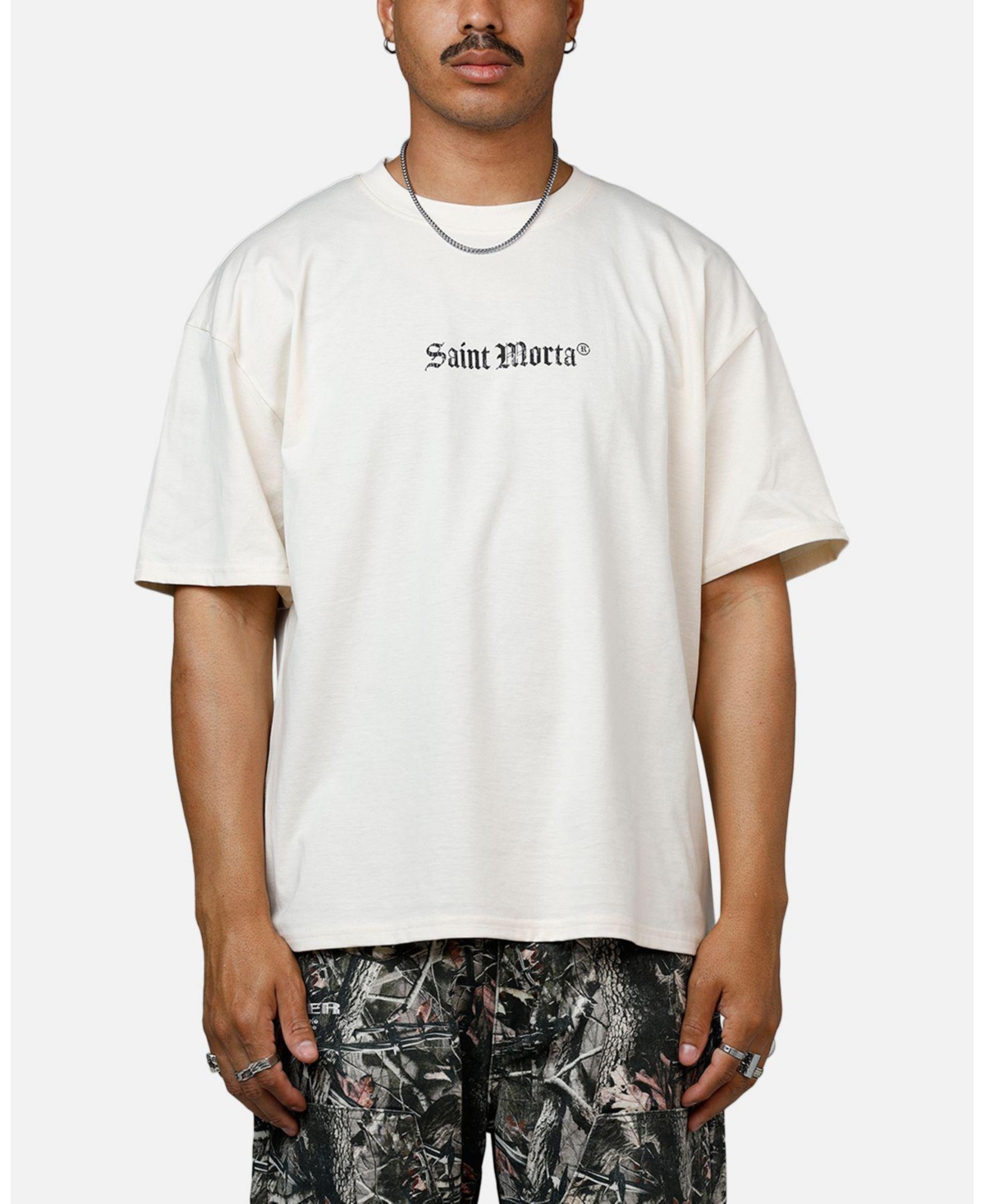 Saint Morta Men's Weary Hearts Heavyweight T-Shirt Off White