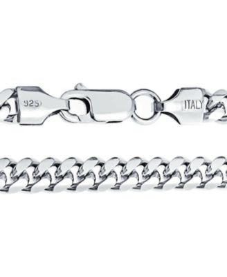 Solid Heavy .925 Sterling Silver 5MM Curb Miami Cuban Chain Link Necklace