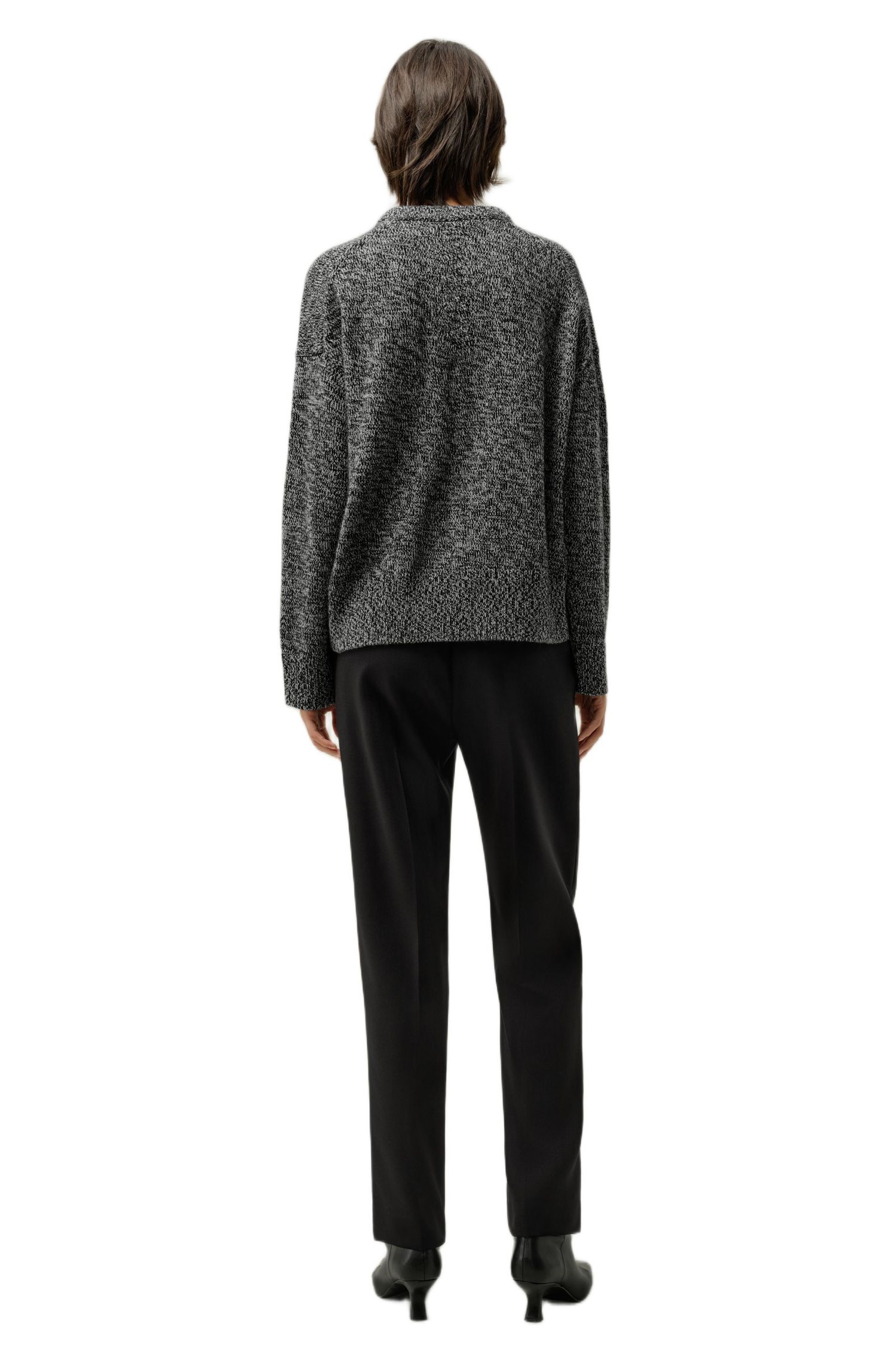 Women's Oversized Crewneck Wool-Cashmere Sweater