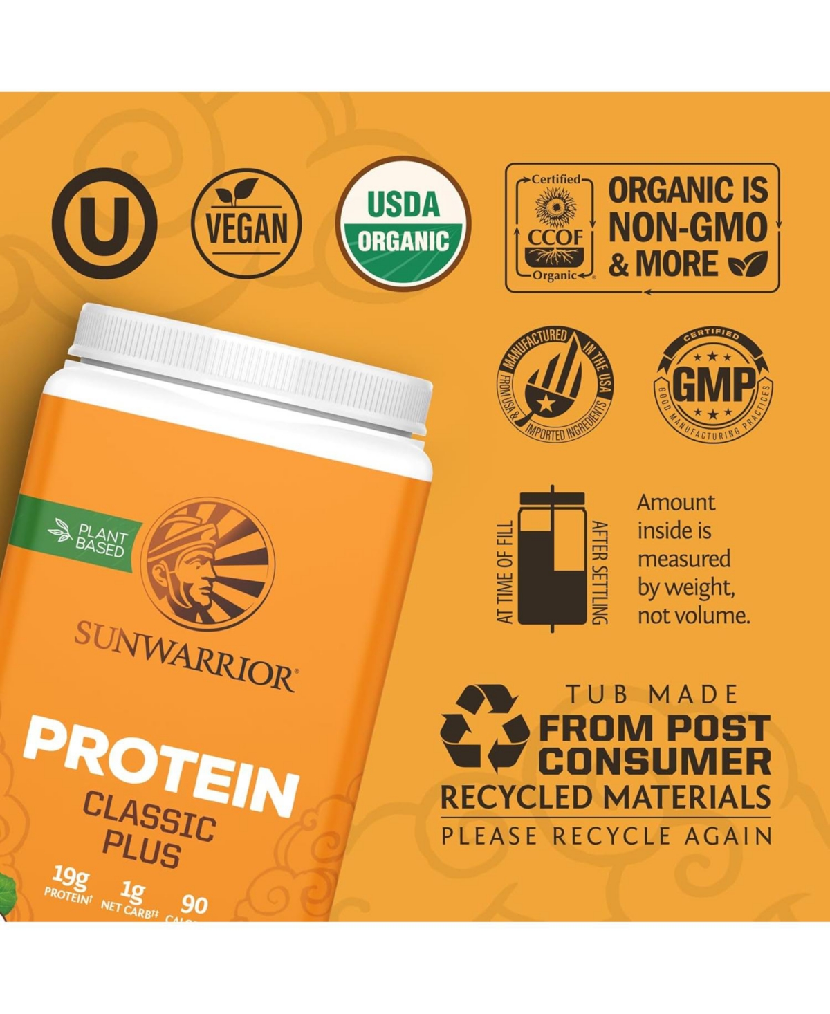 Sunwarrior Us Active Creatine 3000 & AstraGin 120ct Bottle