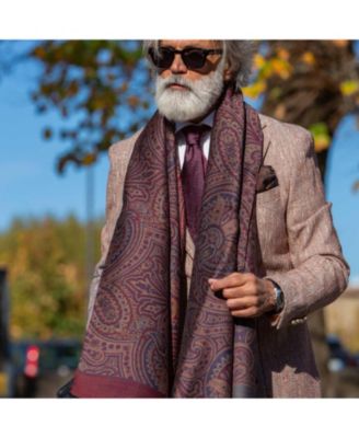 Men's Leone - Wool Silk Scarf for Men