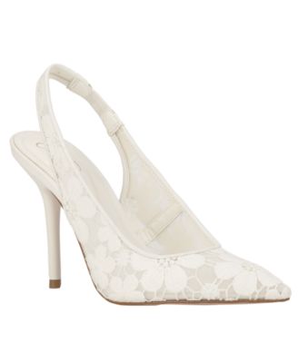 Women's Liliere Mesh Pointed-Toe Slingback Pumps