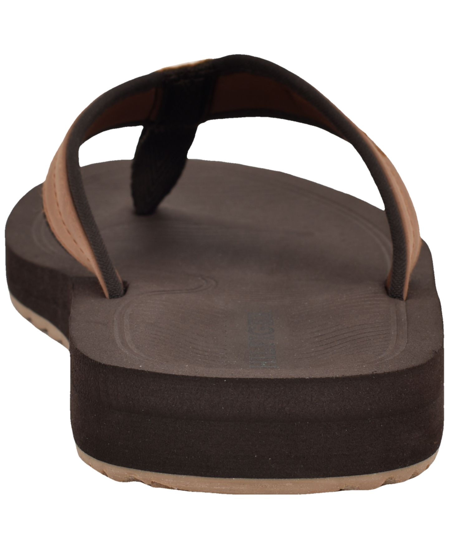 Мужские сандалии Tommy Hilfiger Orlind Casual Fashion Flip Flops, цвет: Средний коричневый — фото 3