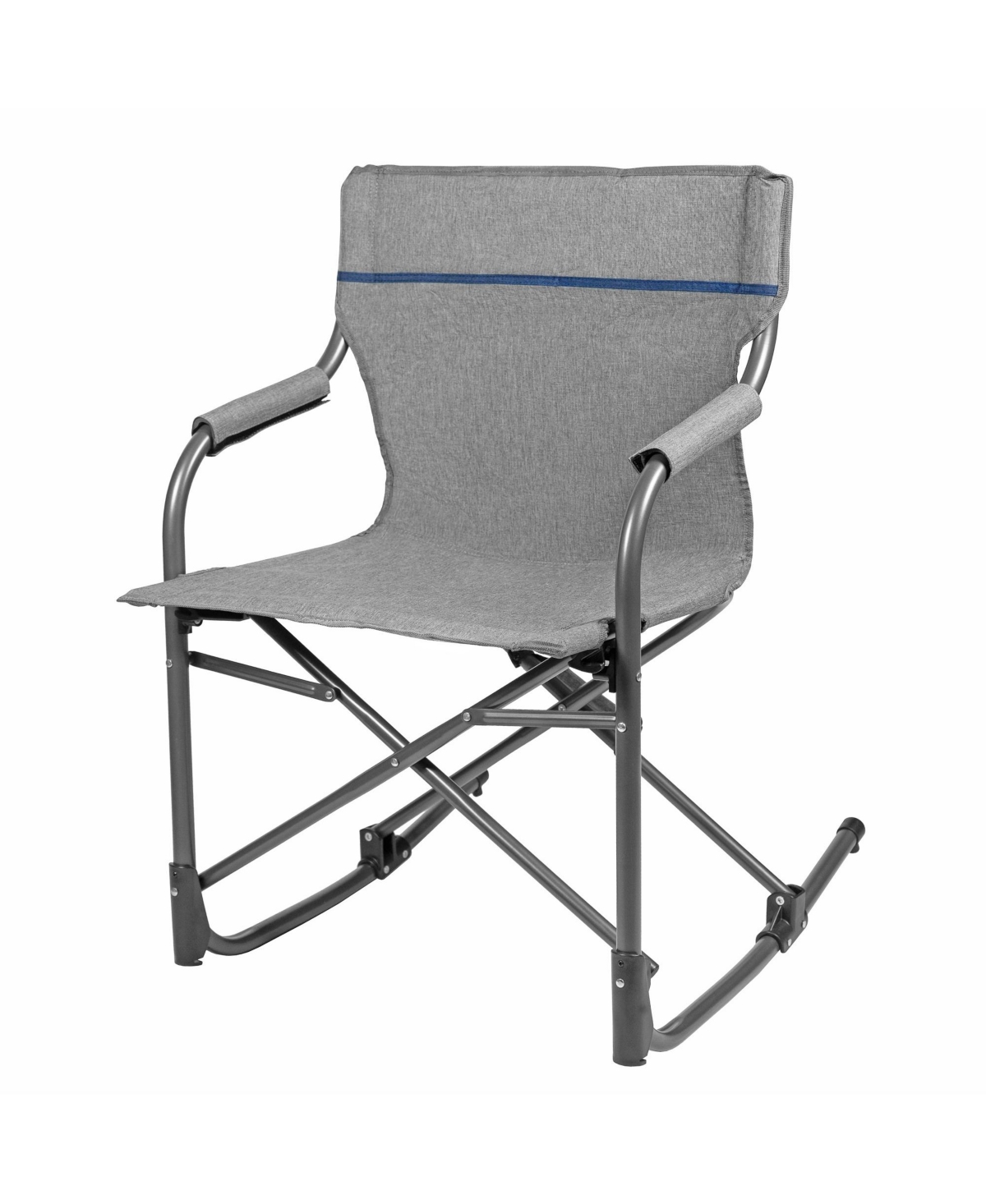 Zenithen Limited Folding Steel Frame Rocking Director Chair, Gray